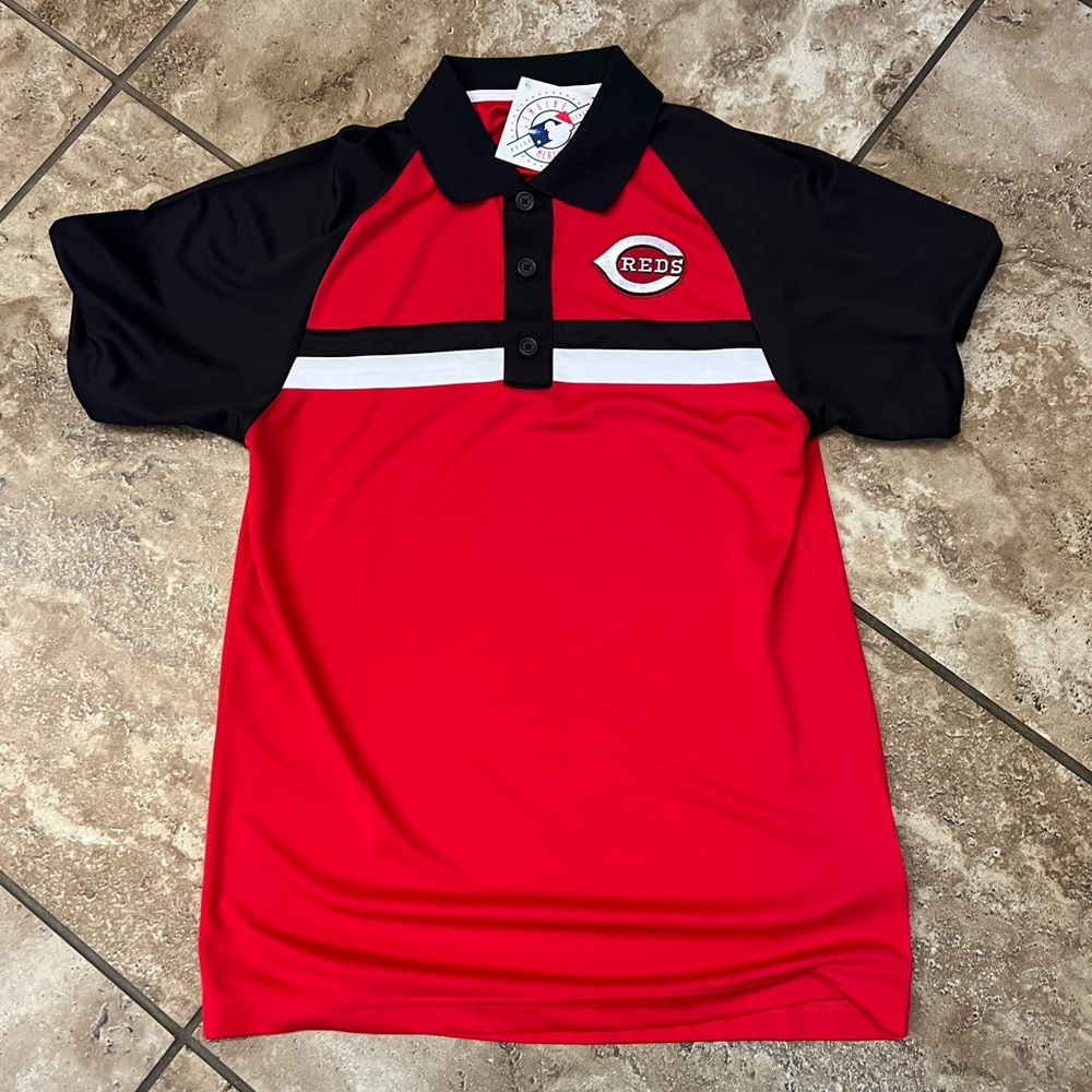 Cincinnati Reds mlb short sleeve polo shirt men’s